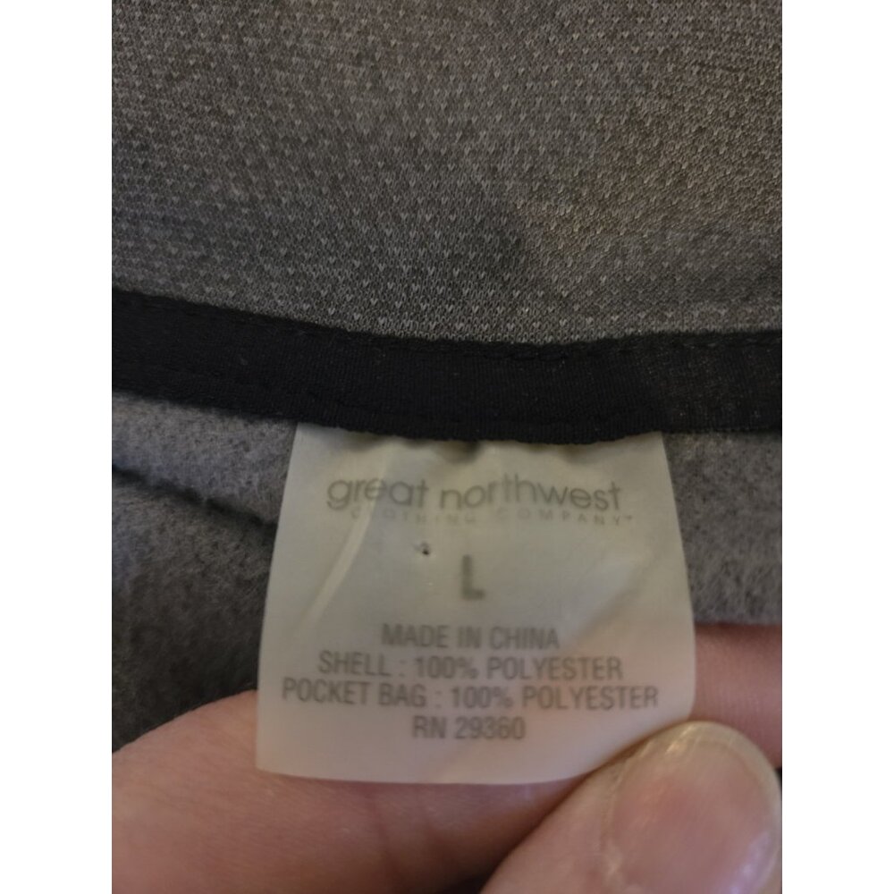 Great Northwest Performance Gray Full Zip Vest Jacket Water Repellant L NWT - Picture 6 of 9